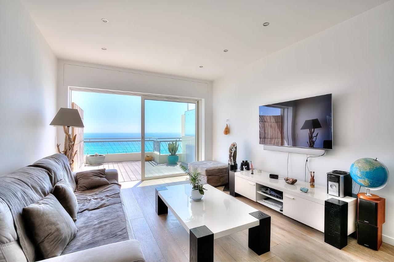 Le Florentina, Dernier Etage Avec Terrasse, Vue Sur La Baie Des Anges Appartement Nice Buitenkant foto
