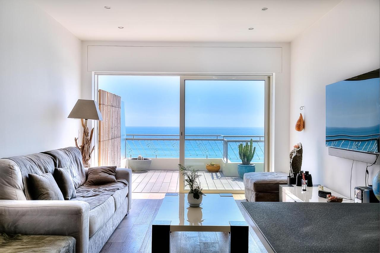 Le Florentina, Dernier Etage Avec Terrasse, Vue Sur La Baie Des Anges Appartement Nice Buitenkant foto