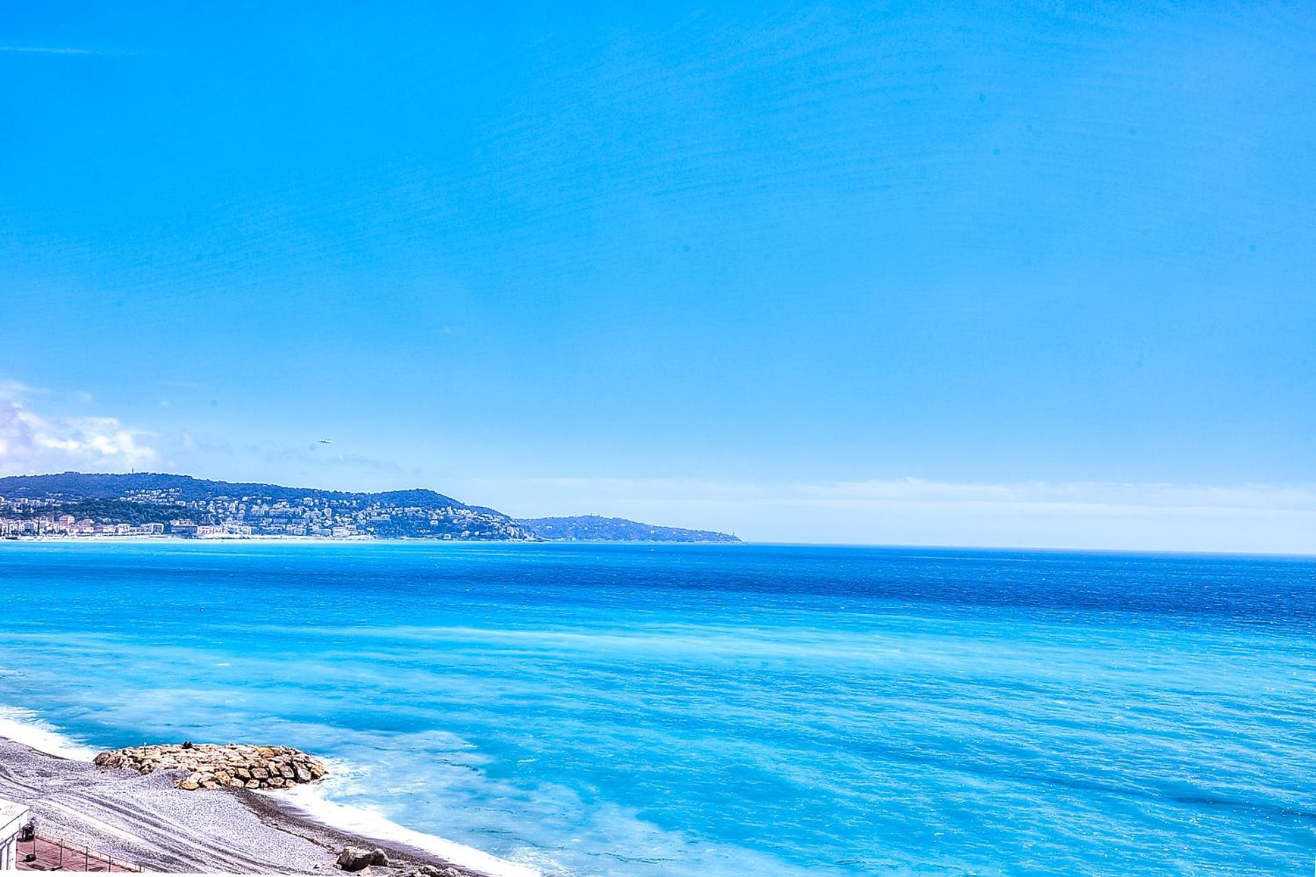Le Florentina, Dernier Etage Avec Terrasse, Vue Sur La Baie Des Anges Appartement Nice Buitenkant foto